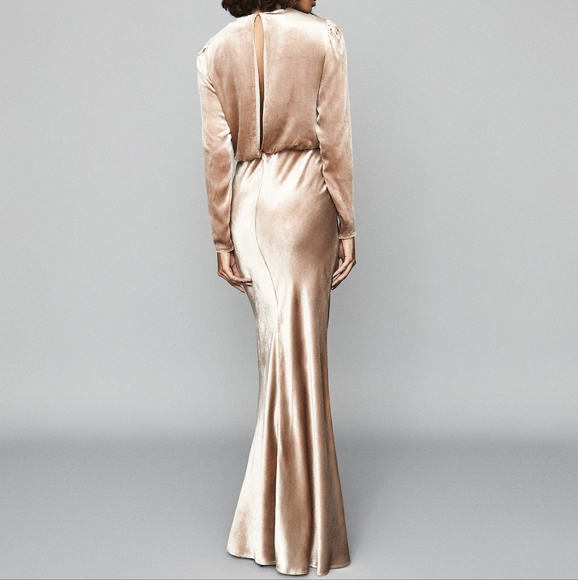 NWT REISS | Klara Velvet Plunge Gown *Hard to find!* - Picture 6 of 8